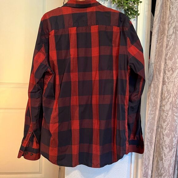 Perry Ellis | Button Down Plaid Shirt | Size Large - Picture 3 of 3